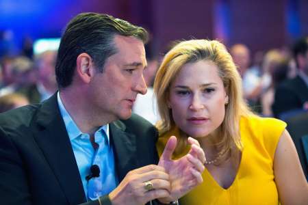 Senator Ted Cruz with his wife 